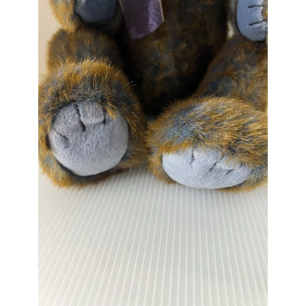 Ty Classic BRODERICK Teddy Bear Brown/Blue Plush Animal 15